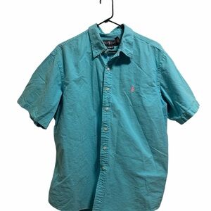 Ralph Lauren Turquoise Button Down Shirt